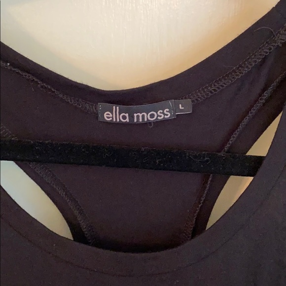 Anthropologie Ella Moss black top w/ beading - Picture 3 of 5